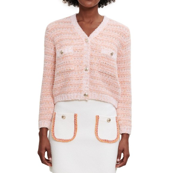 Maje Sweaters - MAJE Marge Textured Tweed Cardigan Sz 2 (Med)